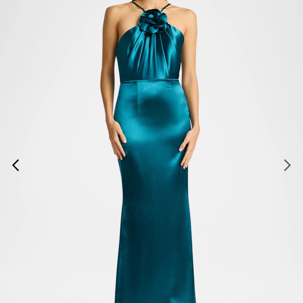 Elegant Teal Evening Gown/ Special event Dress